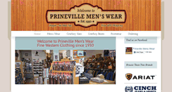 Desktop Screenshot of prinevillemenswear.com